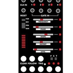 Malekko QUAD LFO 16-Steps 4-Channel Generator Black