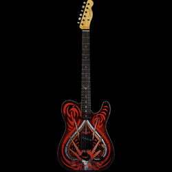 2015 NAMM FENDER CUSTOM SHOP JOHN CRUZ MASTERBUILT ACE OF SPADES TELECASTER NOS GOLD LEAF & ARTWORK BY PAMELINA H.