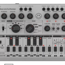 Behringer TD-3-MO-SR Analog Bass Line Synthesizer -Silver