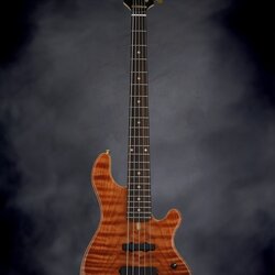 Lakland 55-94 Deluxe, Exotic Top - Curly Redwood with Rosewood fingerboard
