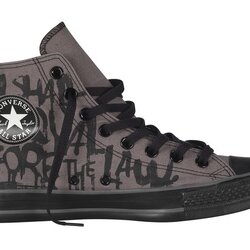 Converse Chuck Taylor All Star High-Top Charcoal Gray/Black Vintage Print