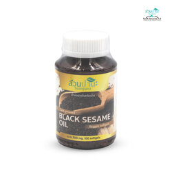 น้ำมันงาดำสกัดเย็น (แคปซูล ซอพเจล จากพืช) บรรจุ 100 เม็ด