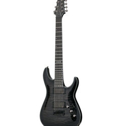 Schecter Guitar Research Hellraiser Hybrid C-7 7 String Electric Guitar Transparent Black Burst