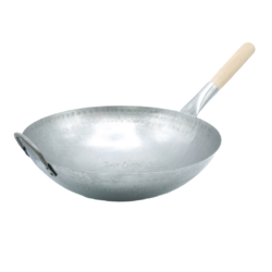 กระทะเหล็กทรงฮ่องกง รุ่น HKC14 (ขนาด 14 นิ้ว / มีหู)