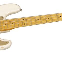 Fender Custom Shop 1957 Precision Bass Relic Electric Bass Guitar Masterbuilt by Dale Wilson Transparent White Blonde