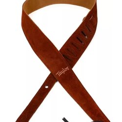 Taylor Chocolate Suede Logo Strap