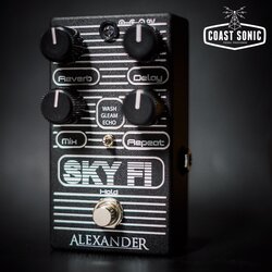 Alexander Sky-Fi Reverb/Delay - Custom Flat Black