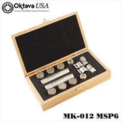 Oktava MK-012 MSP6 Factory Matched Multi-Capsule Condenser Microphone Set in Wood Case (Silver)