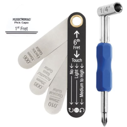 MusicNomad Truss Rod Neck Relief Measure and Adjust Kit for Taylor Guitars