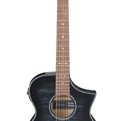 Ibanez AEWC4012FM 12-String Acoustic-Electric Guitar Transparent Black Burst