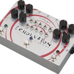 Pigtronix Phi Echolution Chrome Delay Guitar Effects Pedal