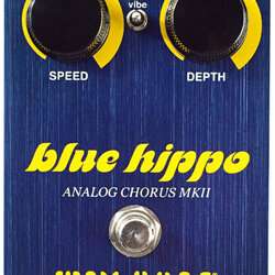 Way Huge Electronics Limited Edition Blue Hippo Analog Chorus Guitar Effects Pedal