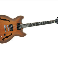 Ibanez Artcore Series AS53 Semi-Hollow Electric Guitar Tobacco Flat