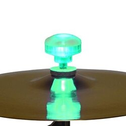 Trophy Music Company FIREBALLZ Vibration Sensitive LED Cymbal Nut - Screaming Green