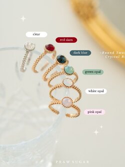 Round Swarovski Ring - แหวนคริสตัลสวารอฟสกีทรงกลม