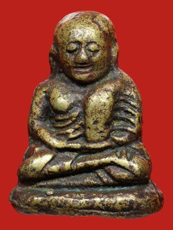 รูปหล่อหลวงพ่อเงิน วัดบางคลาน พิมพ์สี่ชาย จีวรคว่ำ (โชว์พระ)