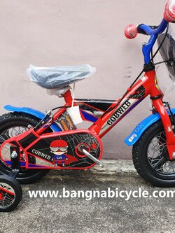 จักรยานเด็ก LA Cobweb 12 นิ้ว ล็อตใหม่ ลายใหม่