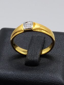 แหวนเพชรเม็ดเดี่ยว สำหรับสุภาพบุรุษ เพชรไซส์ 12ตัง