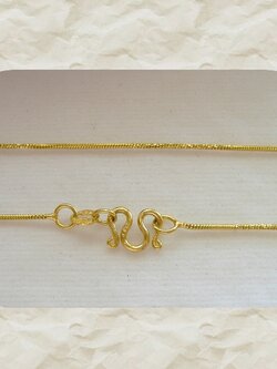 สร้อยคอ ทองแท้ 96.5% ลายสเนคตัดลาย น้ำหนัก 3.8 กรัม