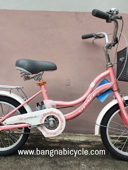รถจักรยานเด็กผู้หญิง Spacebaby 16 นิ้ว