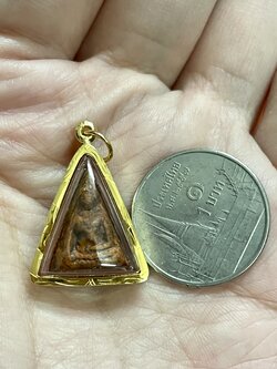 จี้พระสมเด็จพิมพ์นางพญา กรอบทองแท้