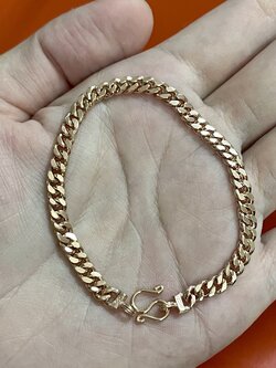 เหลดข้อมือนากแท้ ลายบิดแบน