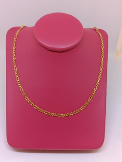 สร้อยคออิตาลี่แบบตันลายฝรั่ง ขนาดหน้าไม่กว้างมาก สวมใส่ได้ทั้งชายและหญิงเลยครับ