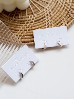 Mini Plain Hoop Earrings - ต่างหูห่วงเกลี้ยงขนาดเล็ก (มี 2 สี)