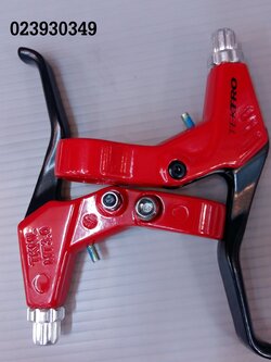 มือเบรค Tektro สีแดงดำ