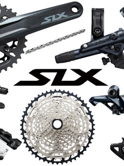 [SALE 43%] ชุดเกียร์ Shimano Deore SLX M7120 2x12 24SP .ใข้กับดุมแบบ Micro Spline เท่านั้น (ไม่มีใบดิสเบรคและกะโหลก)