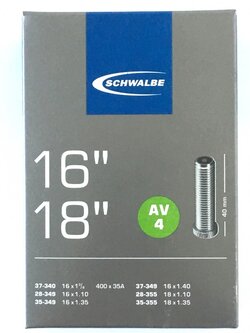 ยางใน Schwalbe 16 x 1.10 - 1.3/8 - 1.40 // 18 x 1.10 - 1.35
