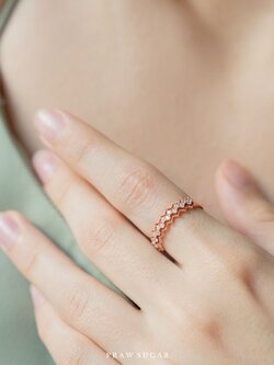 Zig Zag Gorgeous Ring - แหวน 2 ชั้นทรงหยัก (มี 3 สี)