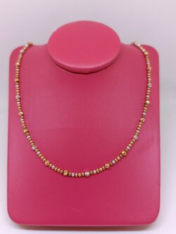 สร้อยทองอิตาลี่ ลายแฟนซี เม็ดมะยม ขนาดกระทัดรัด คุมโทนความหรูหรา