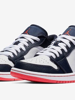Nike Air Jordan 1 Low Retro Obsidian and Ember Glow