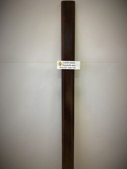 ราวบันไดไม้ 309030 ไม้จริง สีวอลนัทเข้ม PU 004 ขนาด 3 x 9 x 149.5 ถึง 300 Cms.