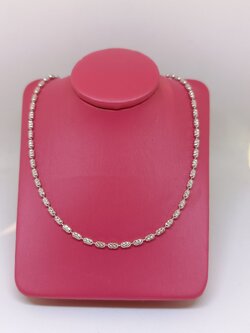 สร้อยทองอิตาลี่ ลายแฟนซี เมล็ดข้าวเจียระไนเหลี่ยมก้นหอย เล่นไฟมากๆครับ