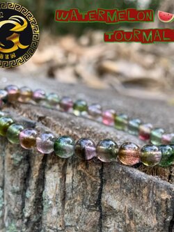 ข้อมือหิน ทัวร์มาลีนสีแตงโม