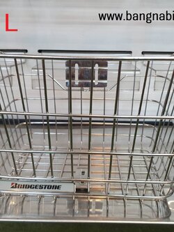 ตะกร้าสแตนเลส L แบบหนา ใหญ่ ของญี่ปุ่นแท้