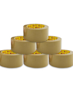 เทปกาว OPP Tape แบบขุ่น ขนาด 2 นิ้ว ความยาว 100 หลา 6 ม้วน