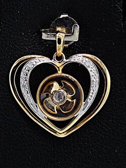 จี้กังหันแชกงหมิว ตัวเรือนทอง18K สำหรับสุภาพสตรีครับ