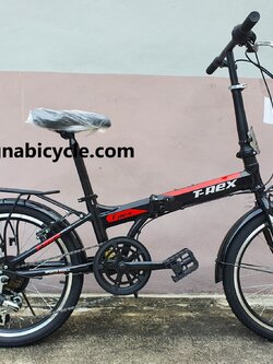 รถพับอลูมิเนียม T-REX มีเกียร์ shimano 6 สปีด 20 นิ้ว