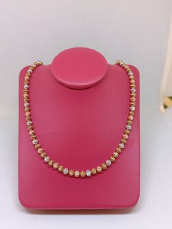 สร้อยทองอิตาลี่ ลายแฟนซีเม็ดมะยม ประกายเหลี่ยมเพชร เล่นไฟดีมากครับ