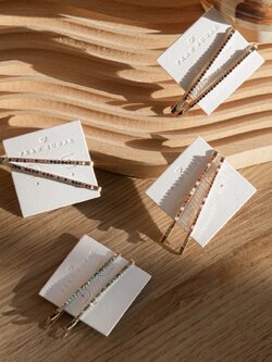 Classic Multi Color Hair Clip - กิ๊บติดผมคริสตัลเรียงหลากสี (มี 5 สี)