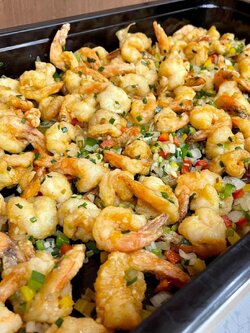 กุ้งคั่วพริกเกลือ