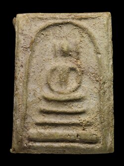 พระสมเด็จบางขุนพรหม พิมพ์สังหาฏิมีหู เนื้อเขียวก้านมะลิ (โชว์พระ)