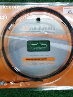 สายเบรคสองหัว Re Action เคลือบเทฟลอน (ตัดเลือกใช้ข้างใดข้างหนึ่ง)