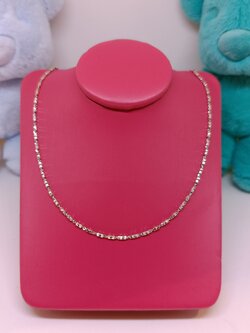 สร้อยคออิตาลี่ ลายเหลี่ยมตัดเงาประกายระยิบระยับ สำหรับสุภาพสตรีครับ