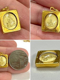 จี้พระหลวงพ่อโสธร กรอบทองแท้