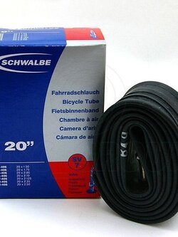 ยางใน Schwalbe ขนาด 20 x 1.50 - 2.50 - 406 SV7 จุ๊บเล็ก 40 mm