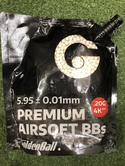 ลูกกระสุน Goldenball ถุงดำ 0.20g แท้